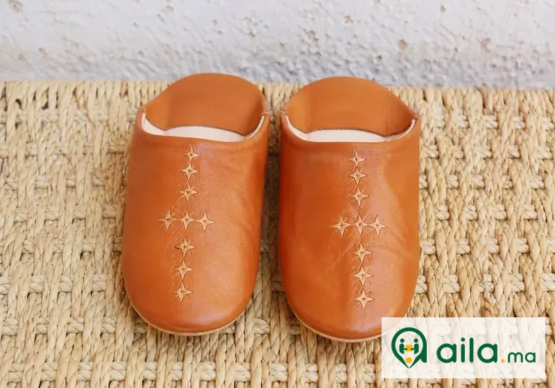 Babouches artisanales en cuir