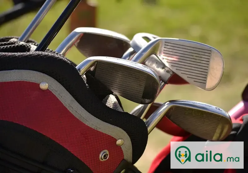 Sac de golf avec clubs