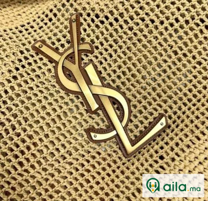 Sac Yves Saint Laurent Cabas en Raphia